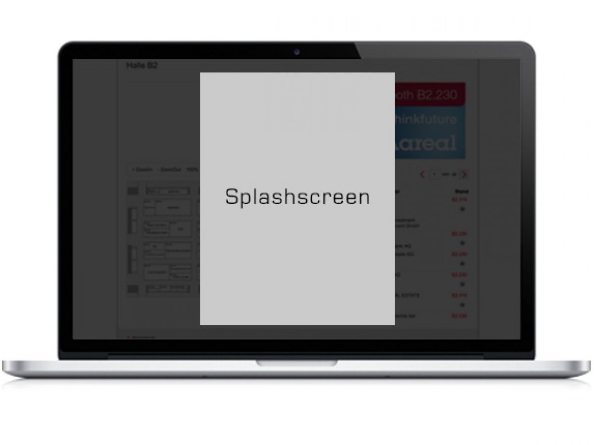 Hallen-Splashscreen (online)