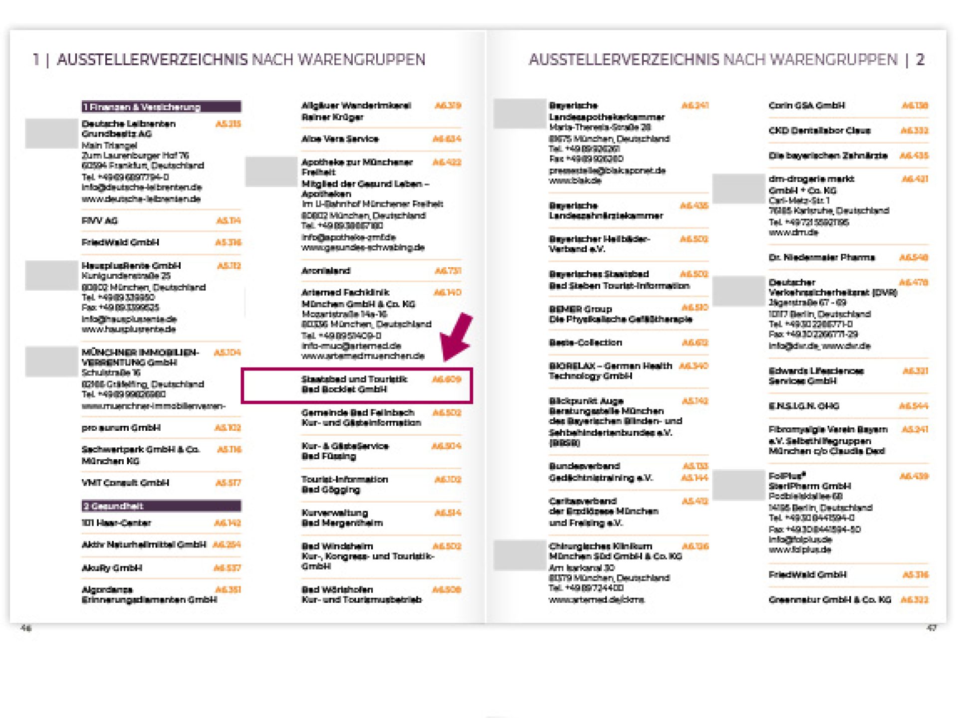 Weiterer Eintrag im Warenverzeichnis