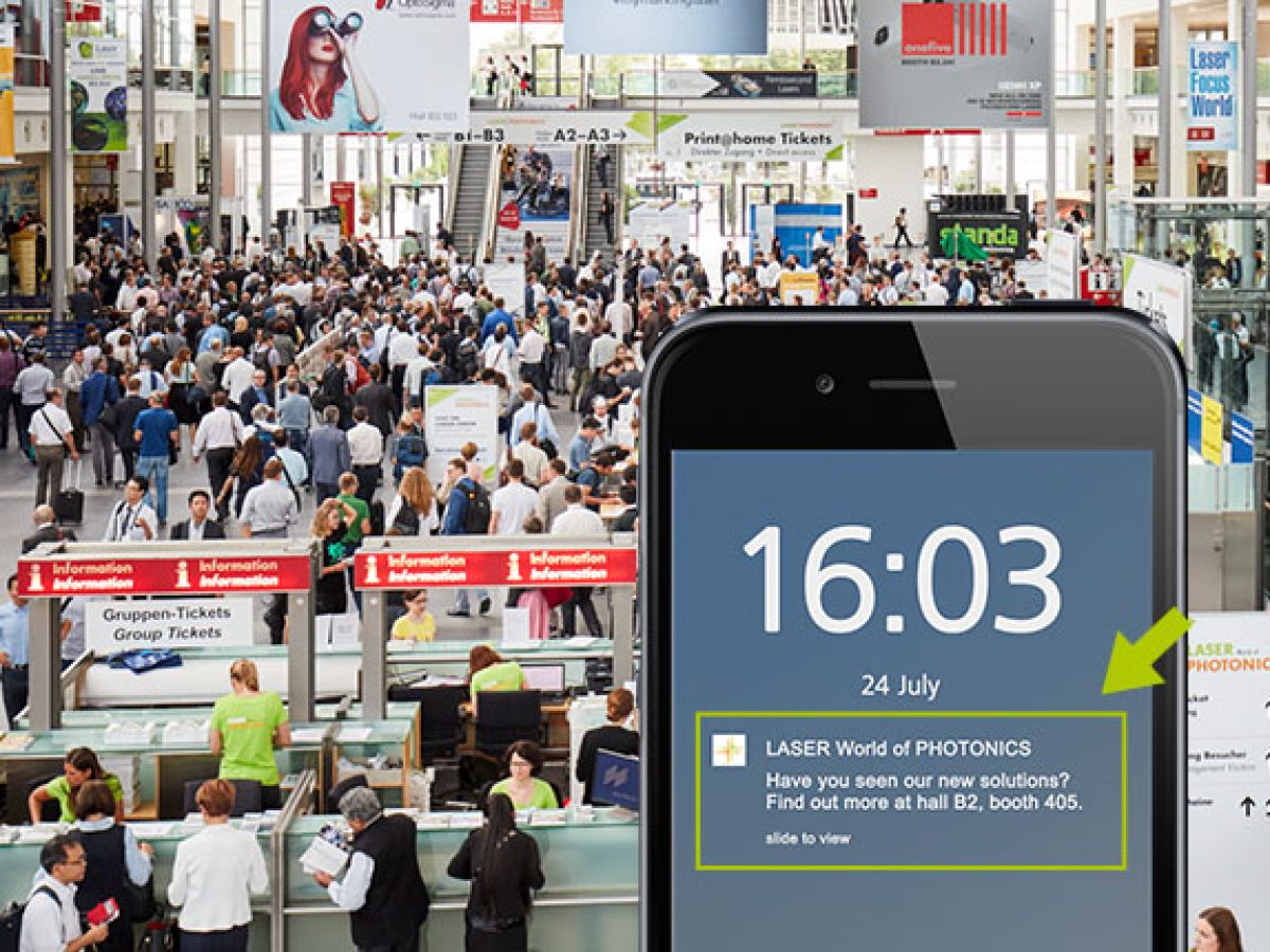 Push Notification* bei Betreten des Messegeländes