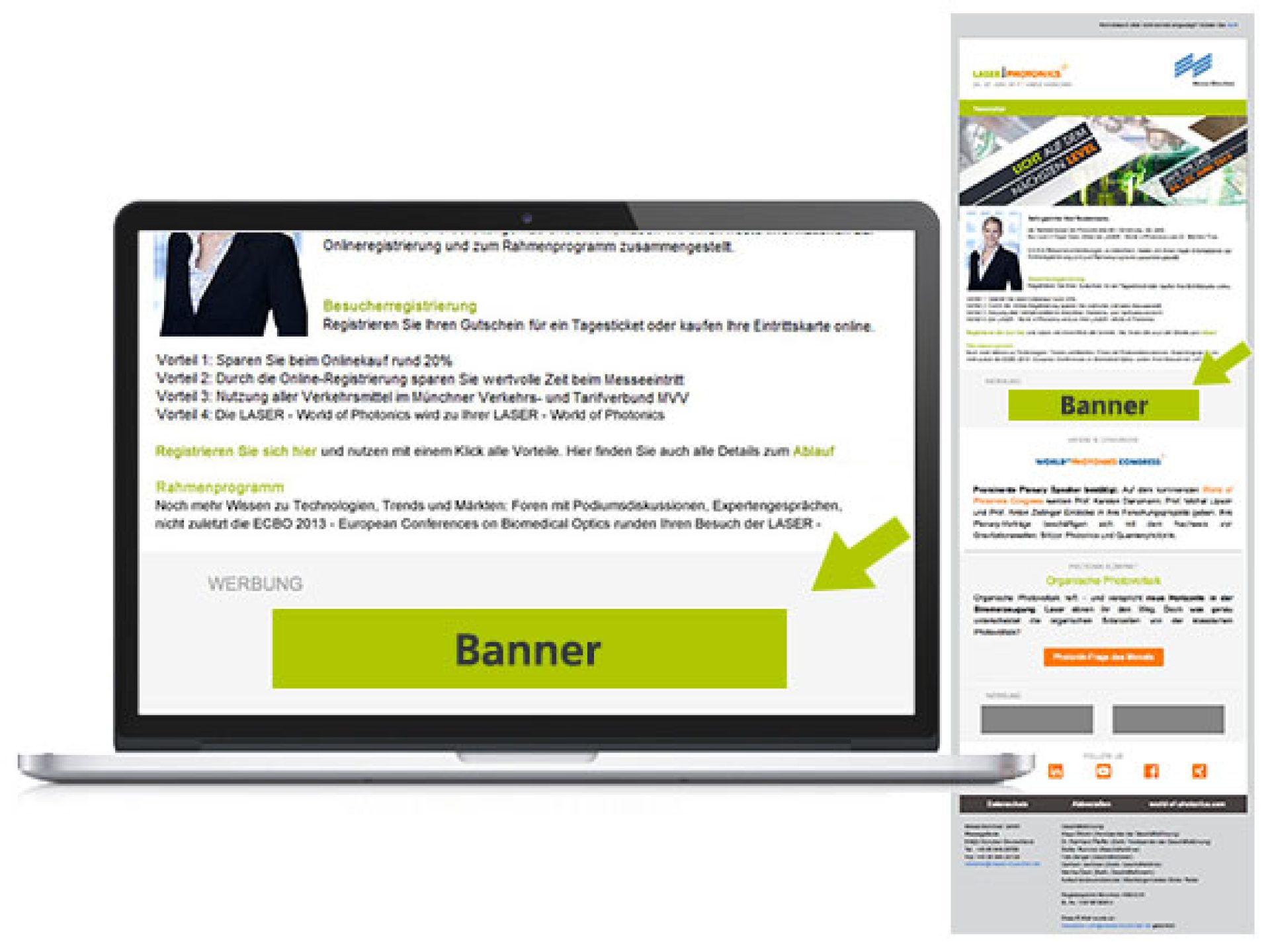 Fullsize-Banner im Besucher-E-Mailing