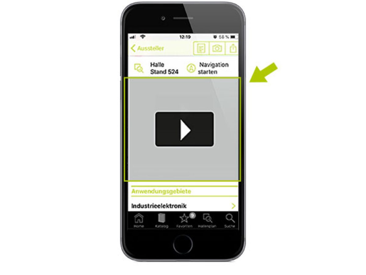Ihr Video in der App