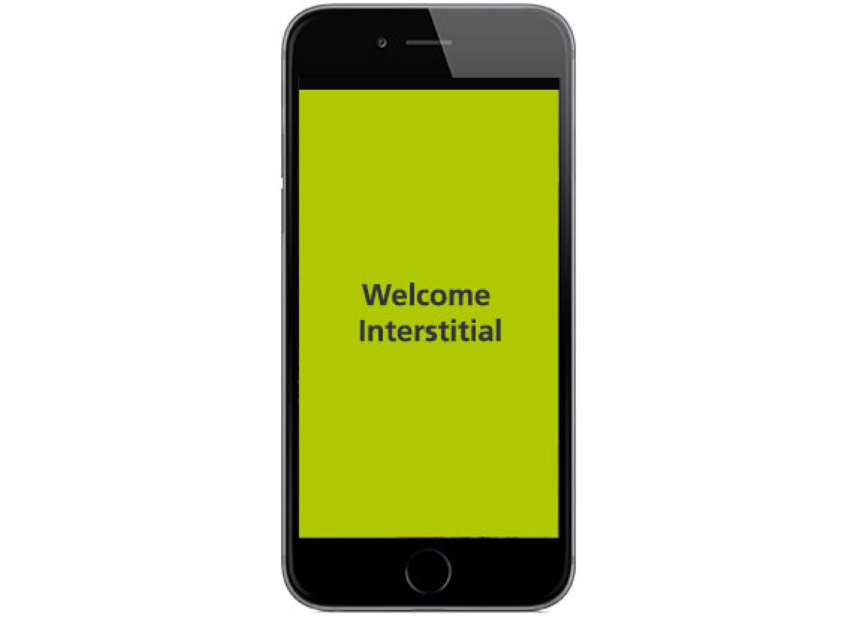 Welcome Interstitial in der App
