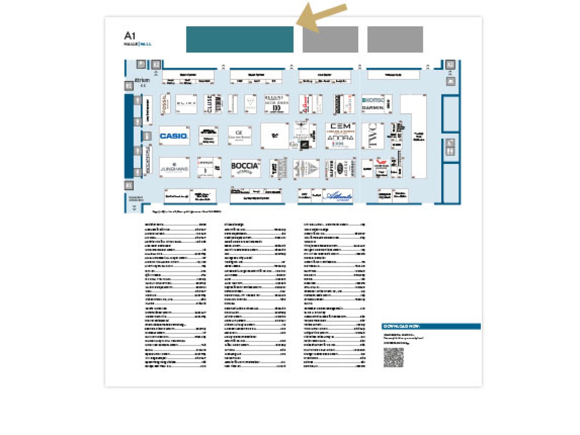 Ad (large) on the poster plan