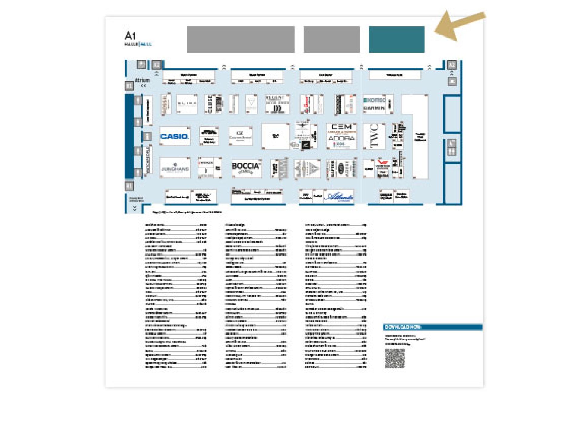 Ad (small) on the poster plan