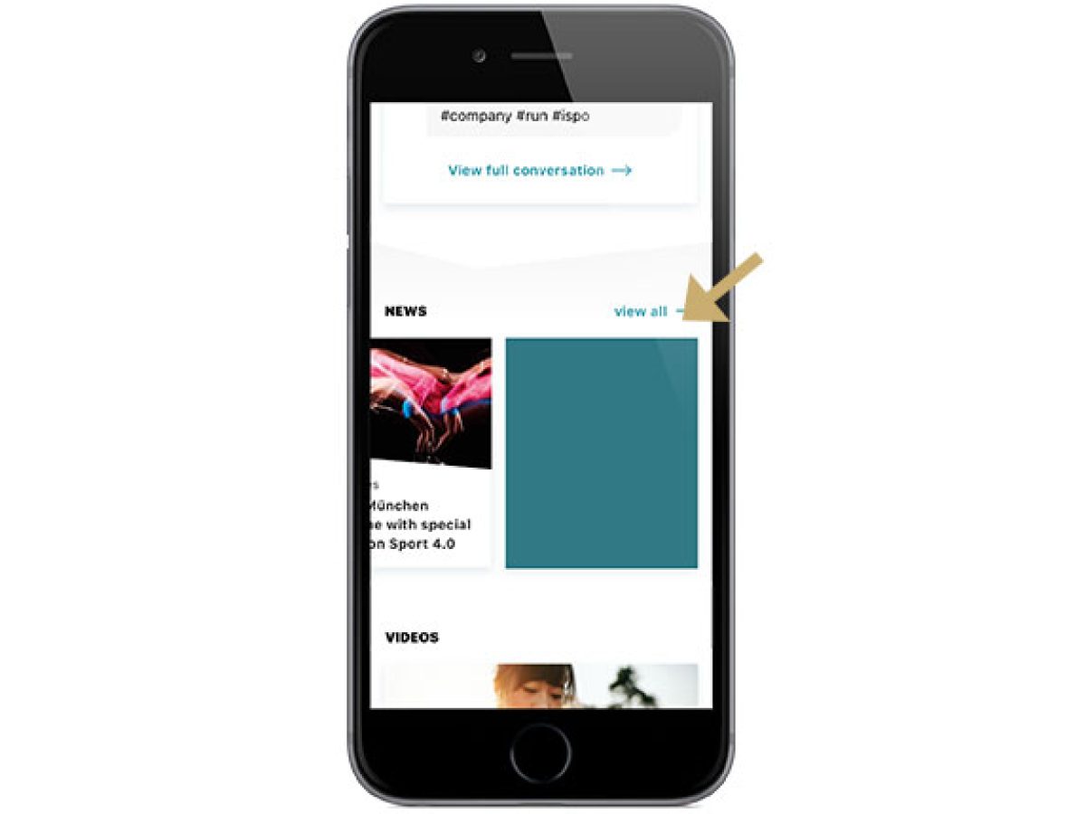 Homescreen-Banner in der App