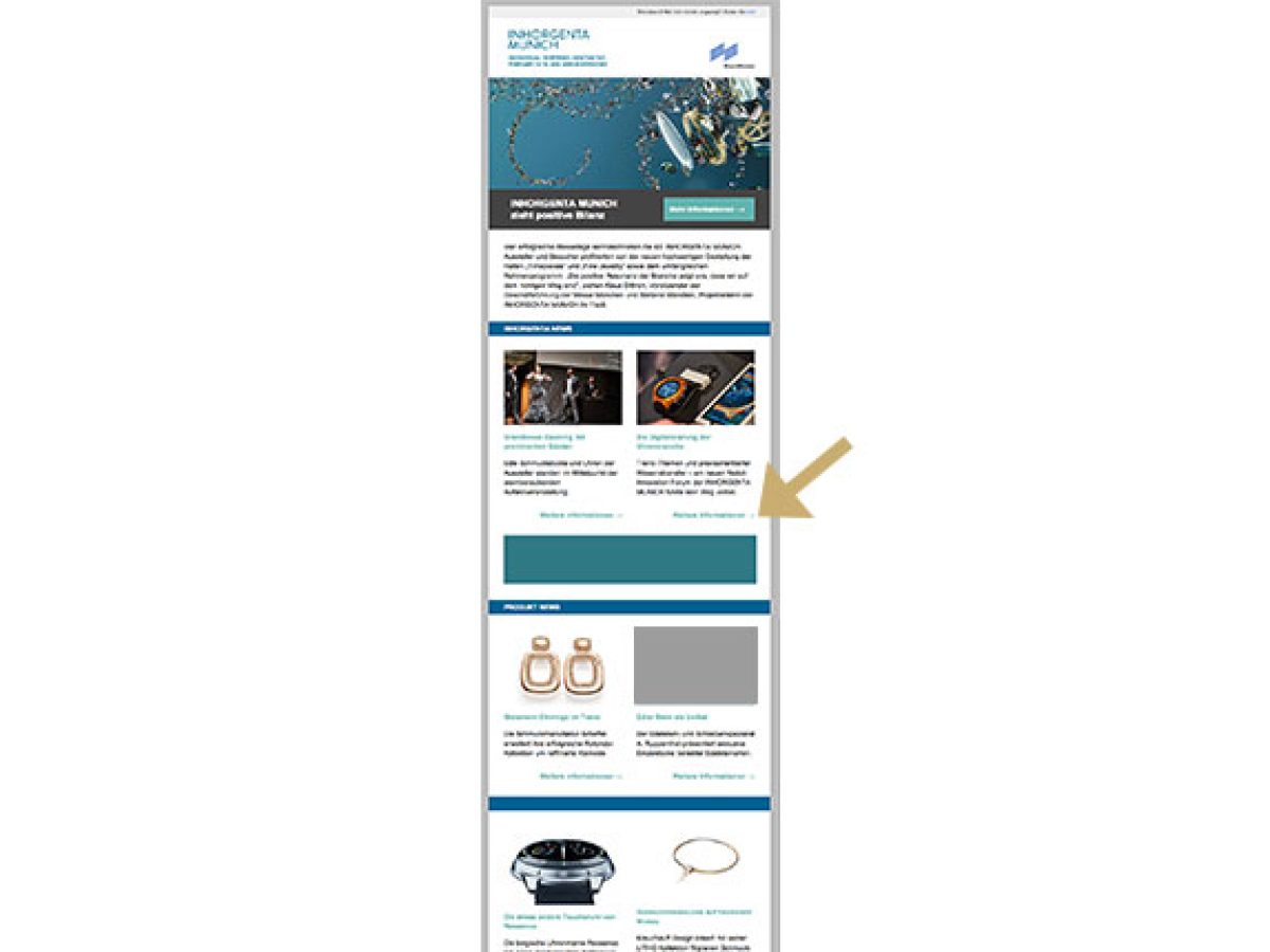 Fullsize-Banner im Newsletter