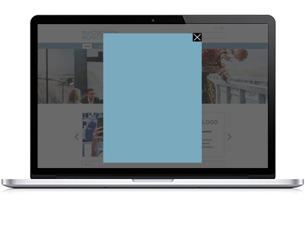 Exklusives Welcome Interstitial 