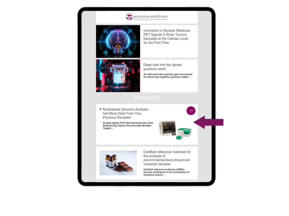 Reference to your product launch in the newsletters