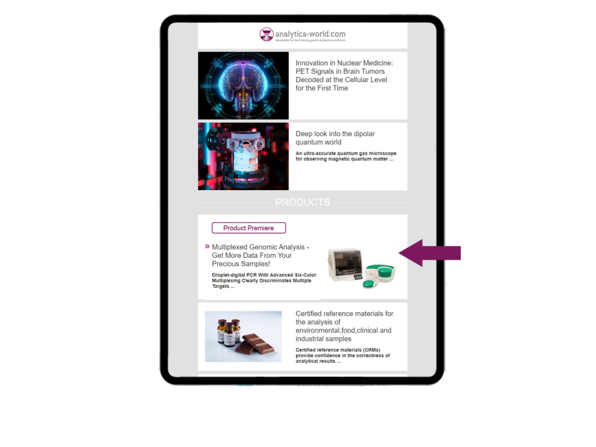 Reference to your product launch in the newsletters