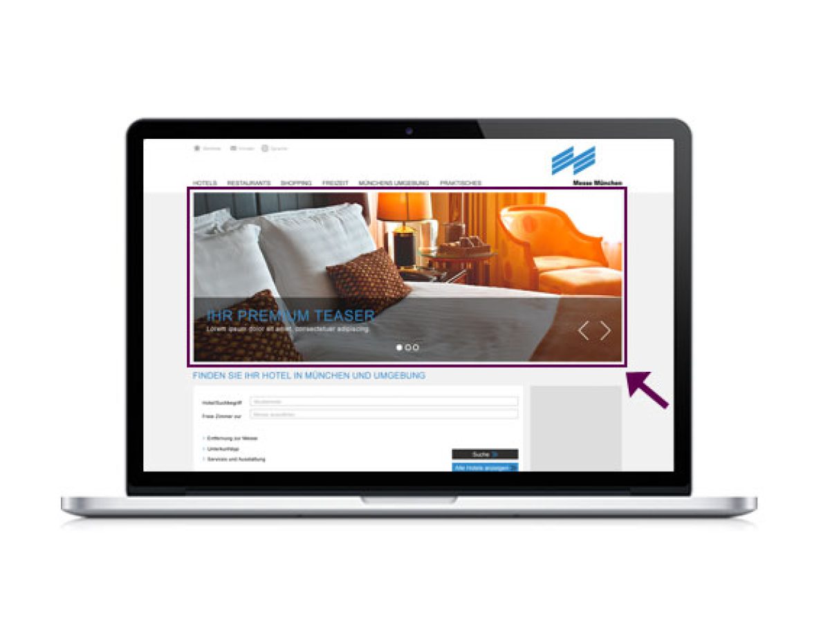 Premium-Teaser auf der Startseite