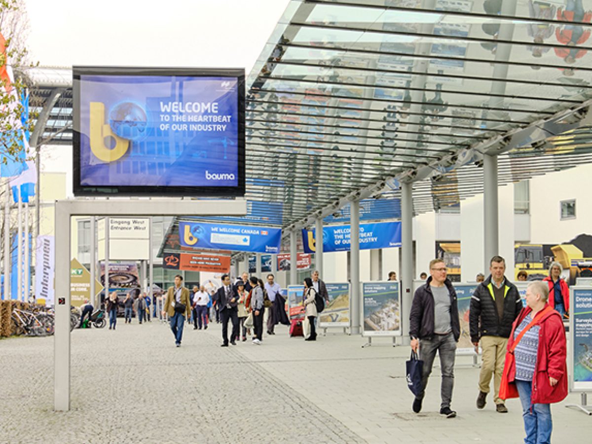 City light poster XXL between subway station and Entrance West