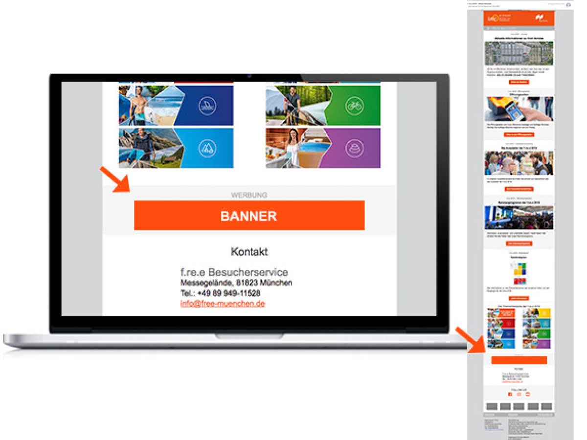 Advertising banner