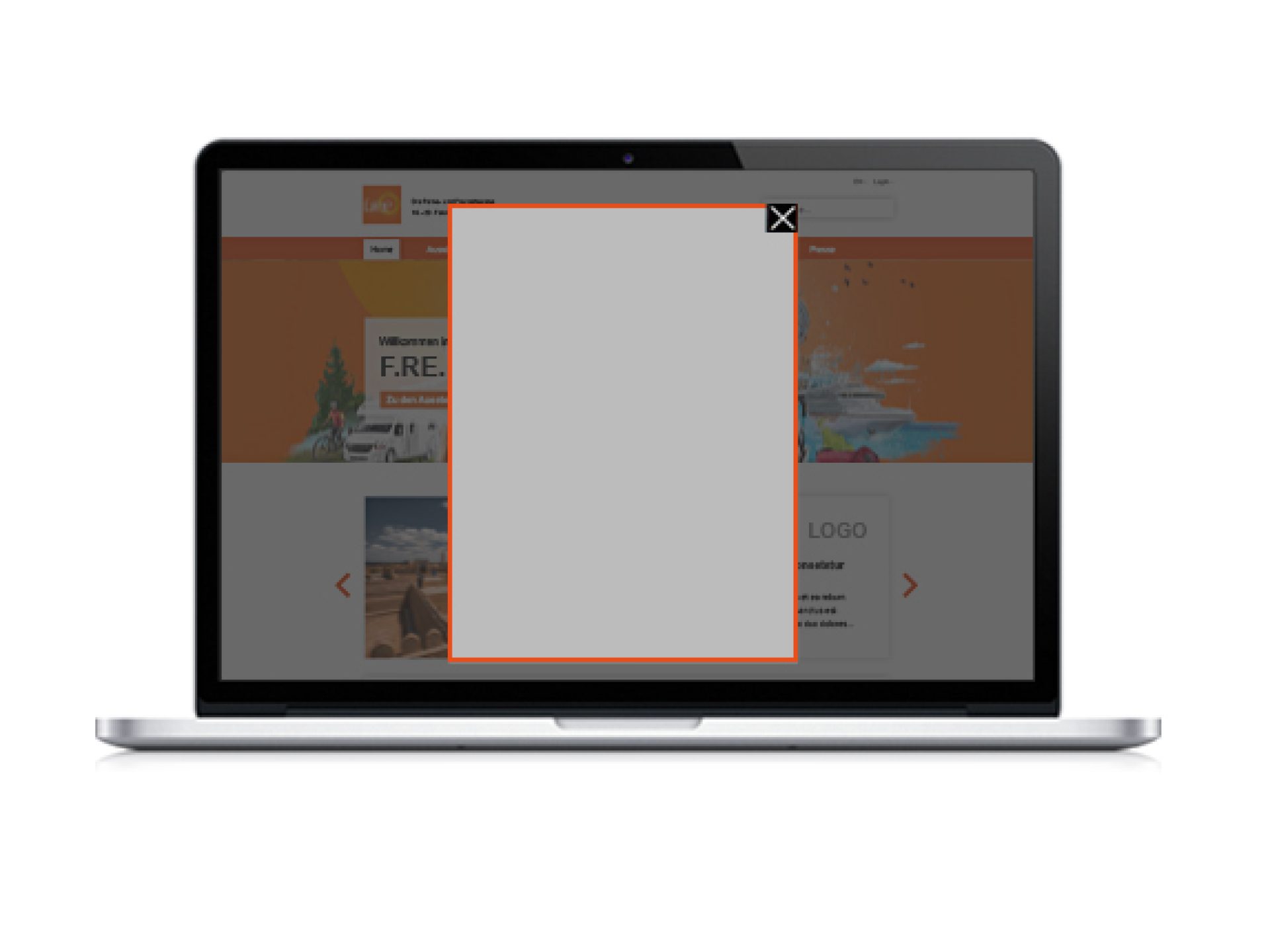 Welcome interstitial in the exhibitor portal