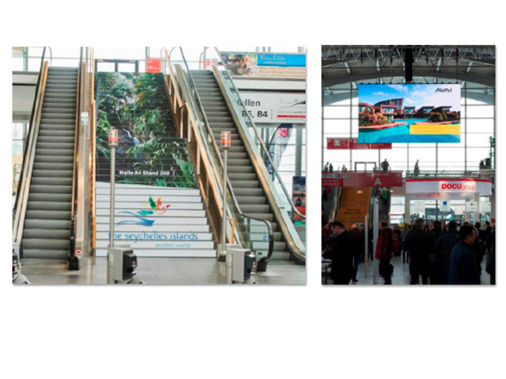Stair case & LED-Screen