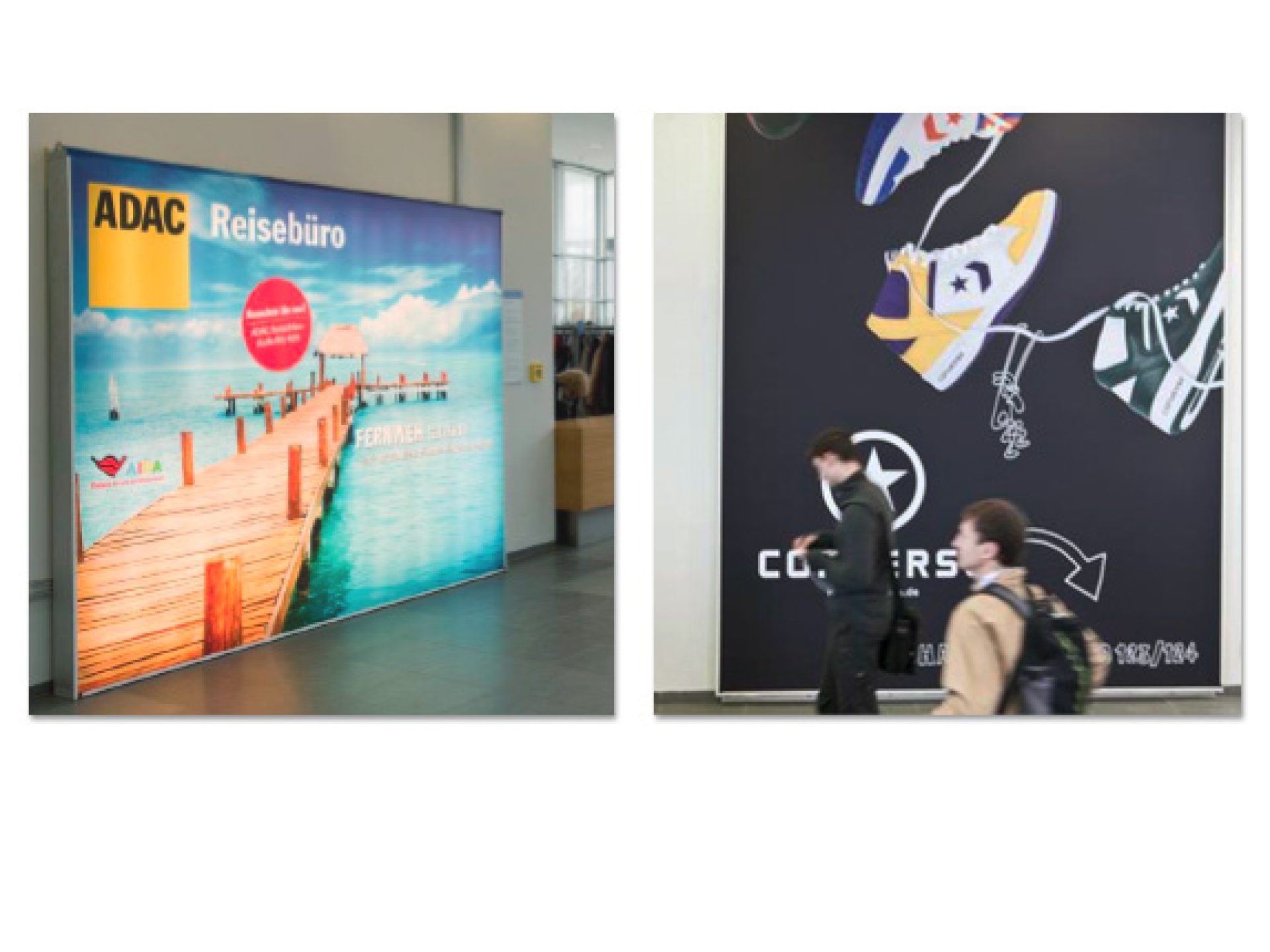Mobile light box & Wall panels vertical