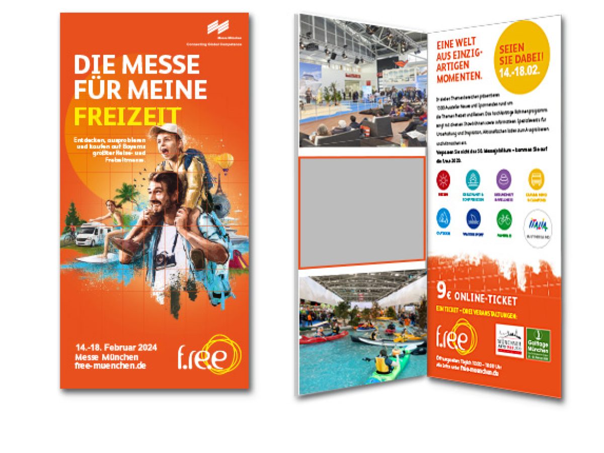 1/3 Seite Anzeige im f.re.e Visitor Guide