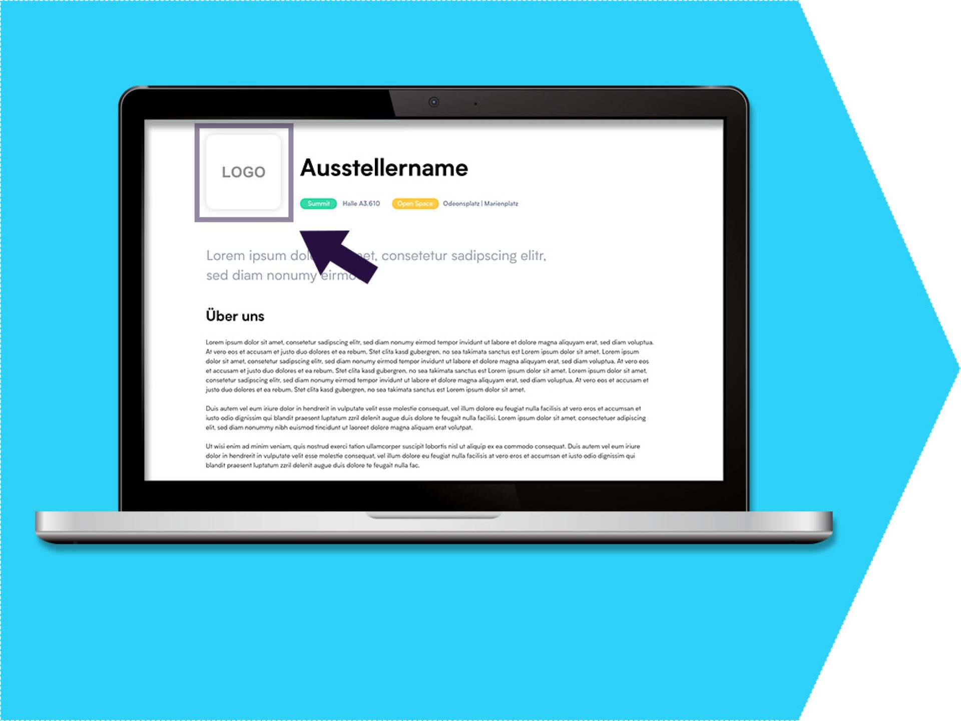 Logo auf Ihrem Ausstellerprofil (Ausstellerportal)