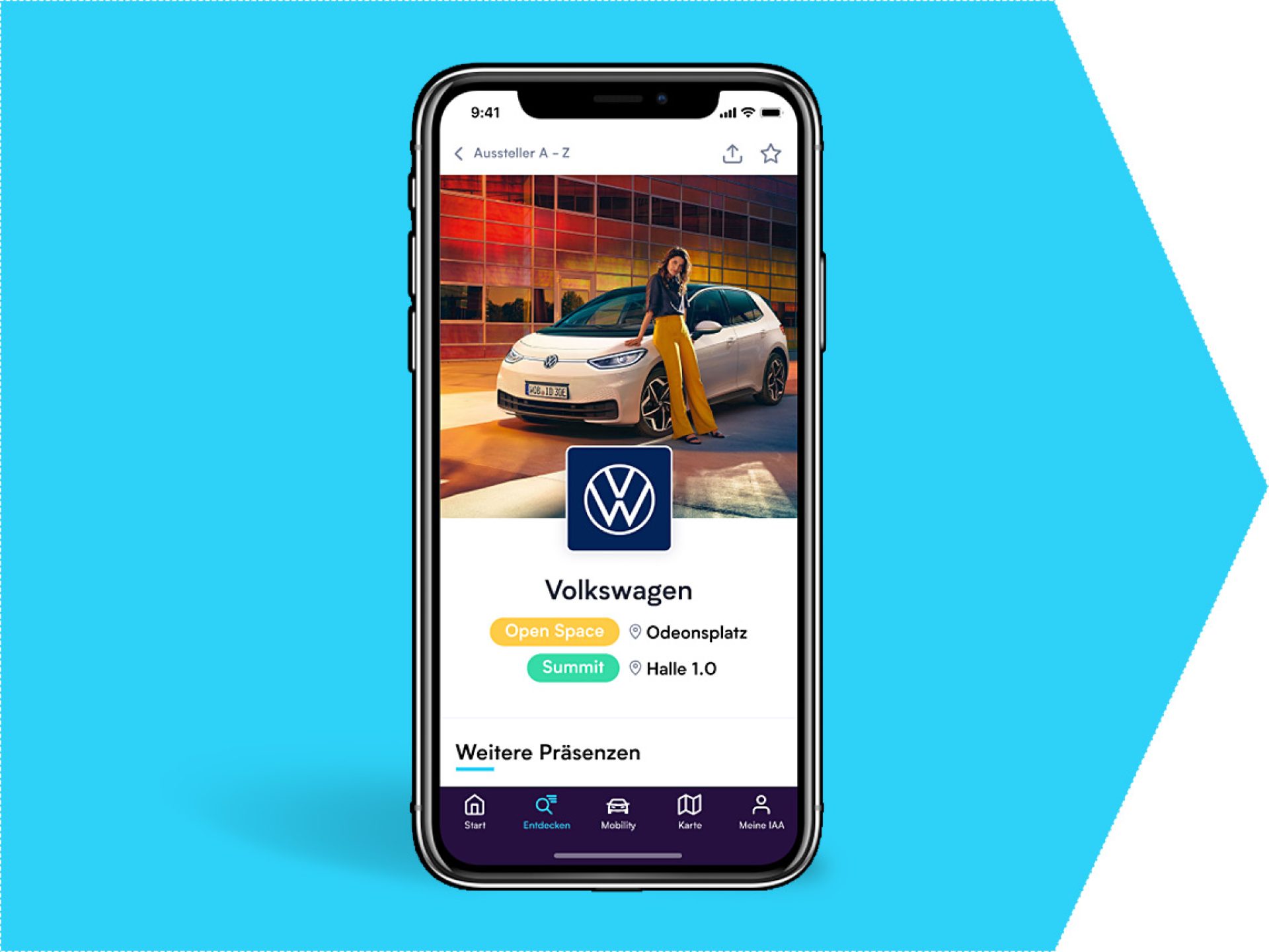Logo auf Ihrem Ausstellerprofil (IAA App) 