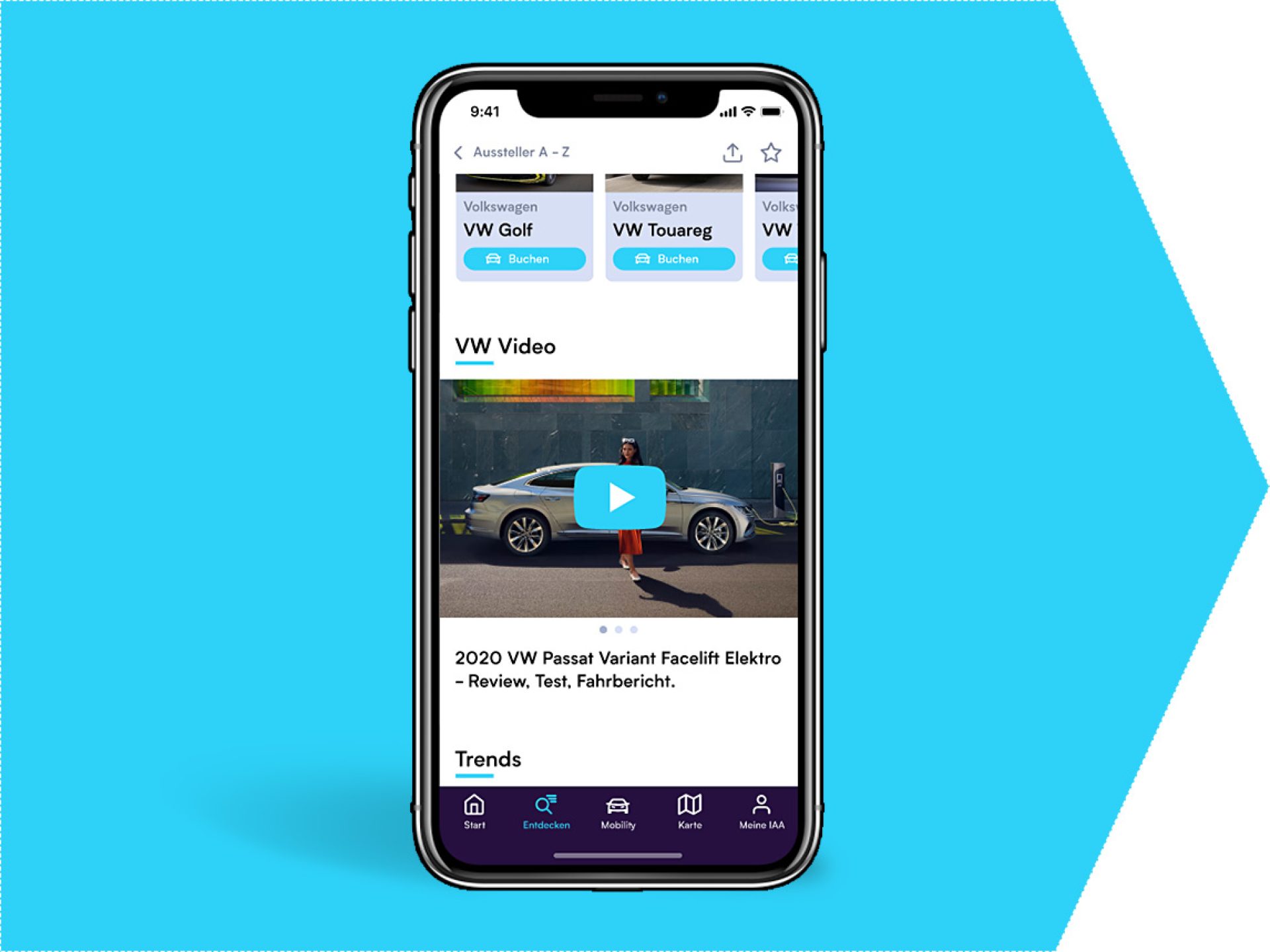 Video auf Ihrem Ausstellerprofil (IAA App)