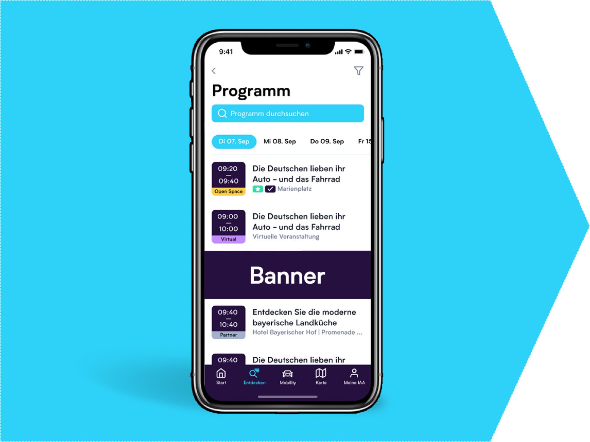 Event banner
