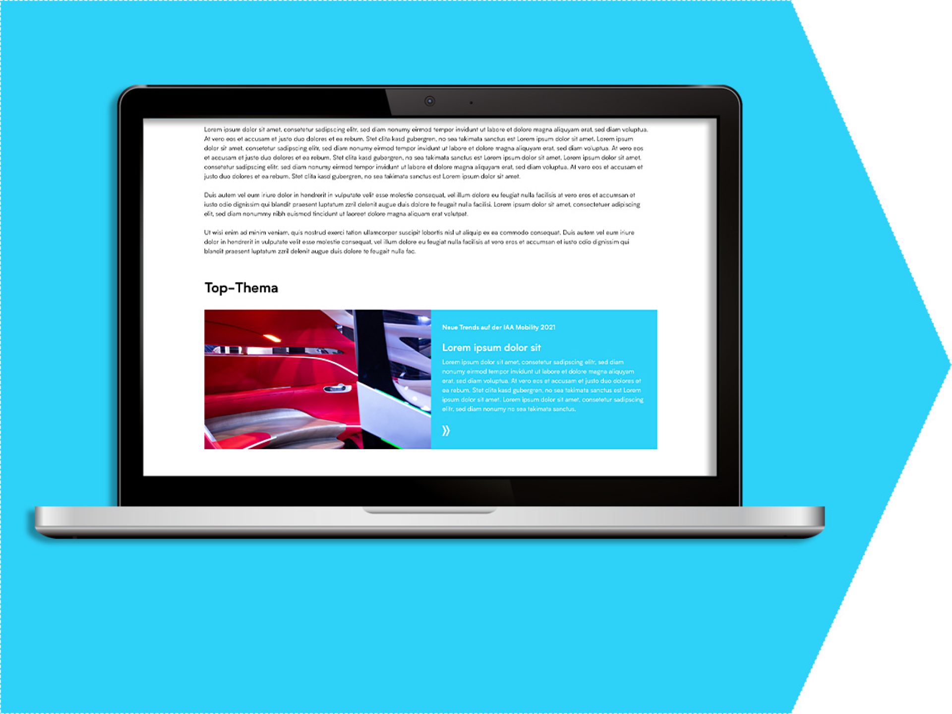 Main topic on the exhibitor profile  (online)