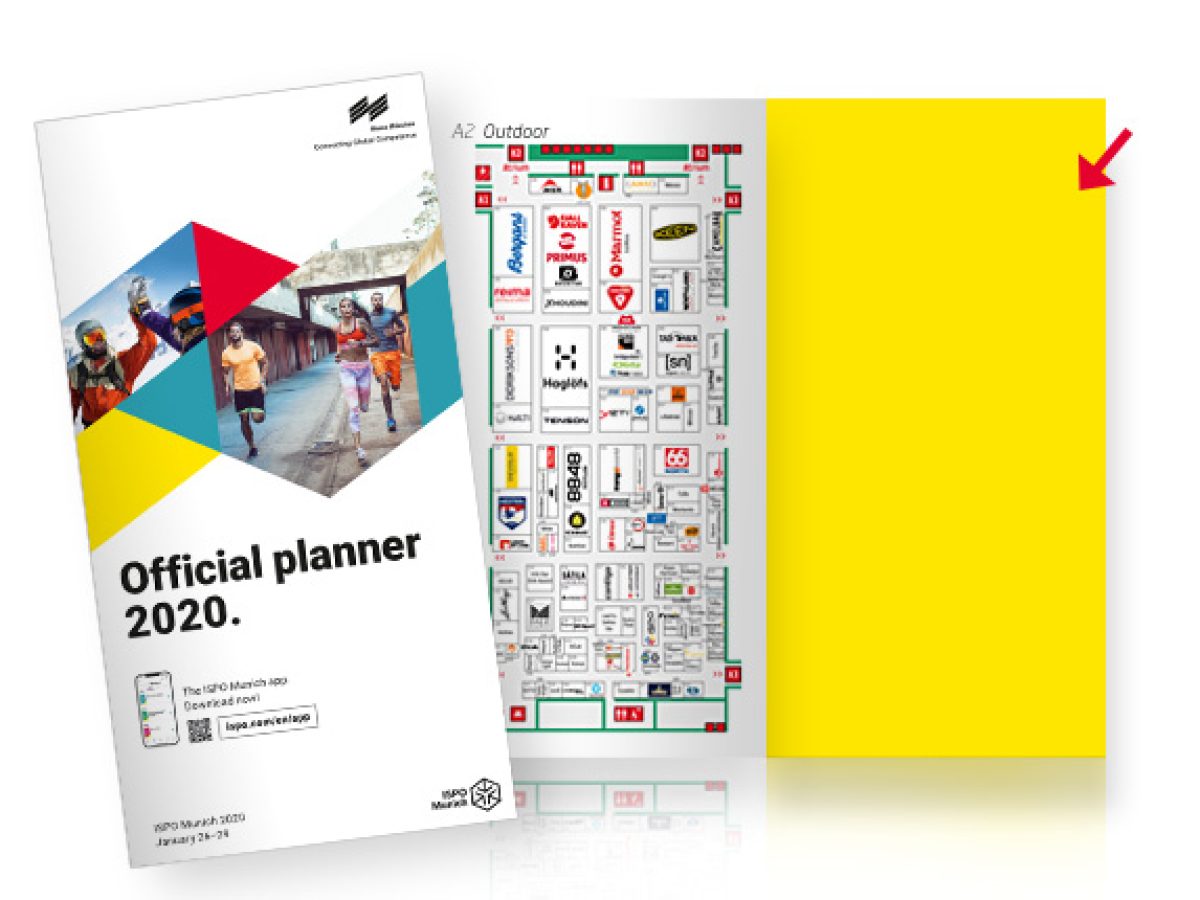 Ad next to the hall plan