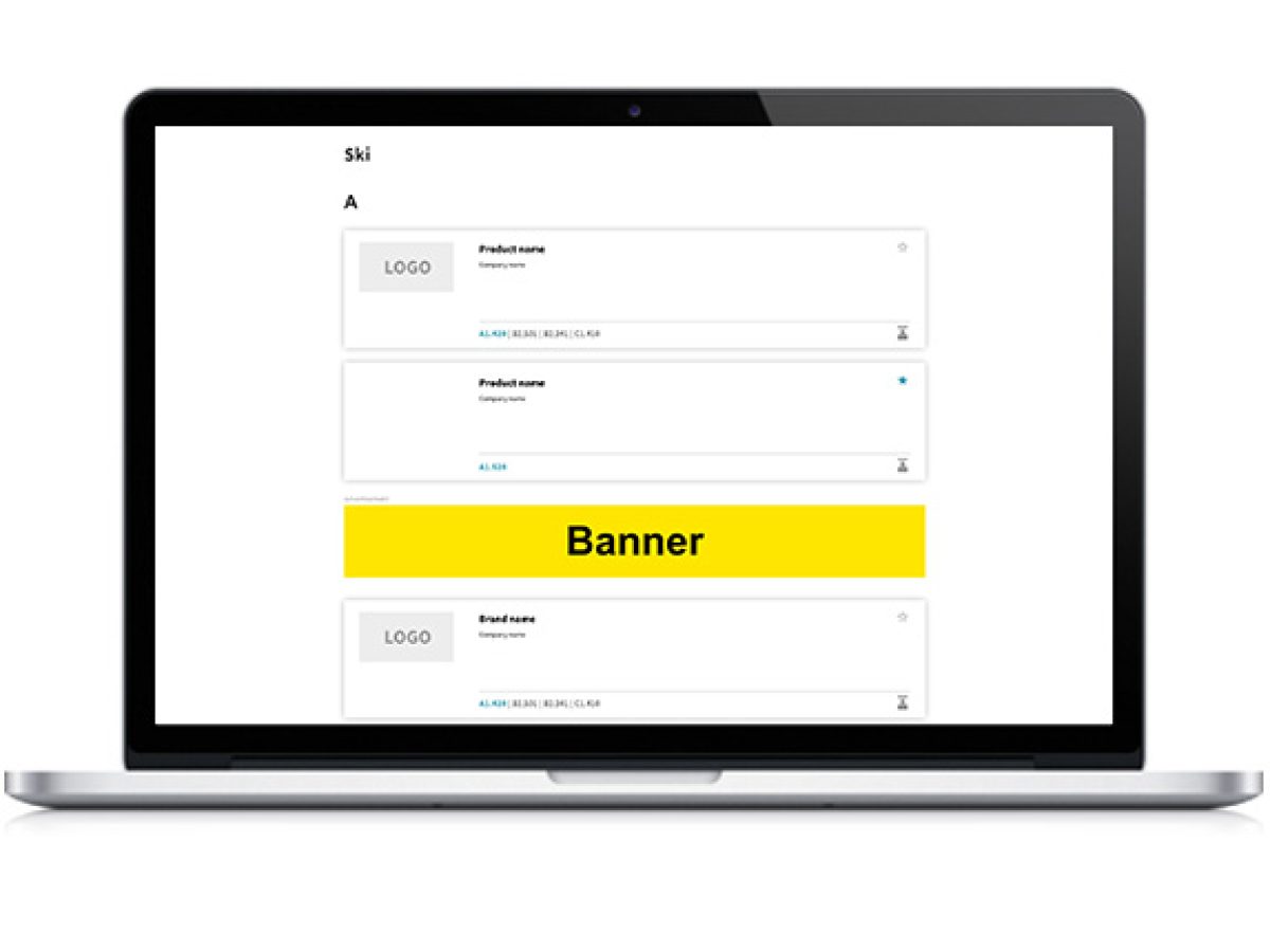 Directory banner in the product index