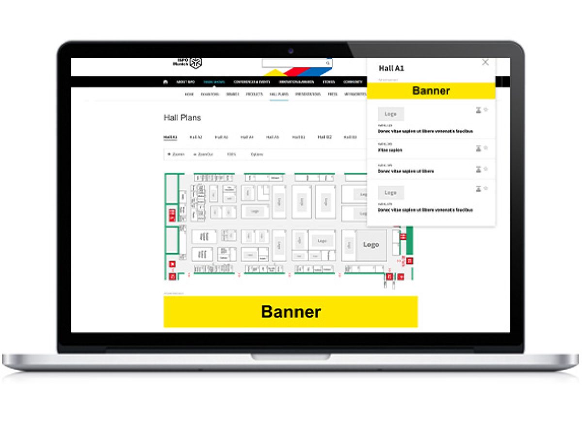 Exclusive hall sponsoring (online)