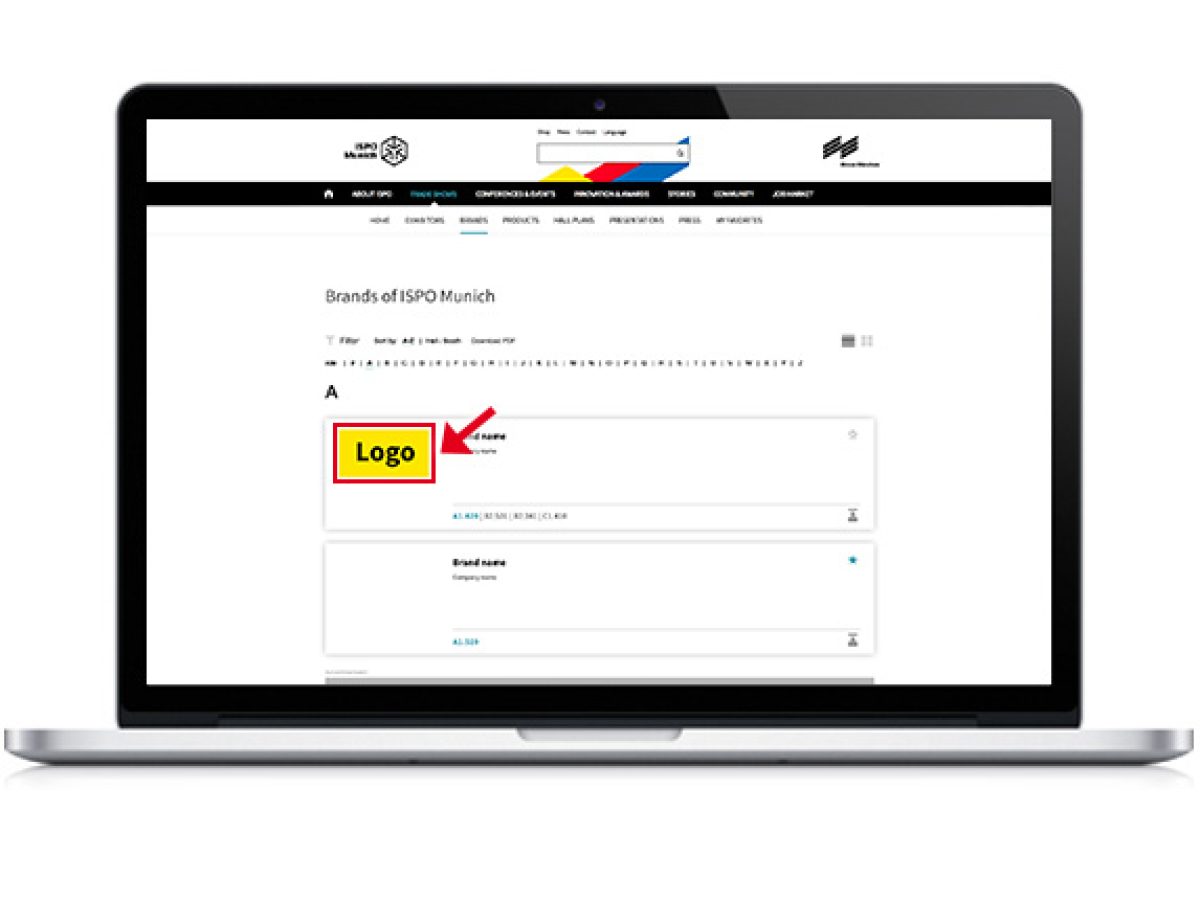 Logo in the brand index