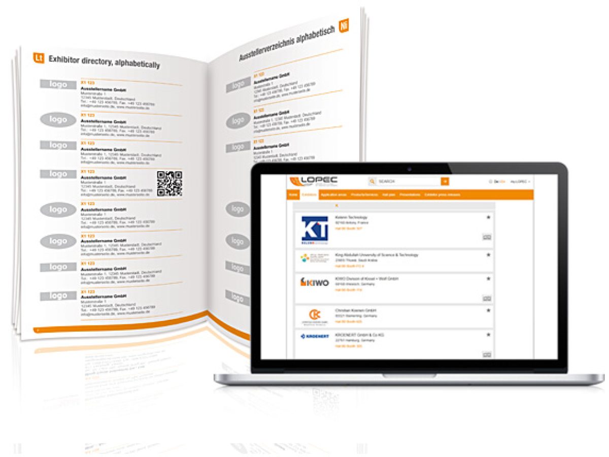 Exhibitor directory