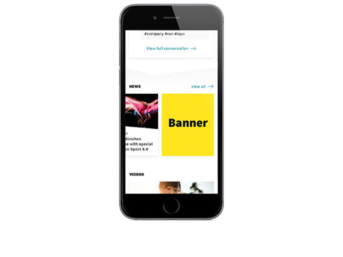 Exklusiv-Banner im Homescreen