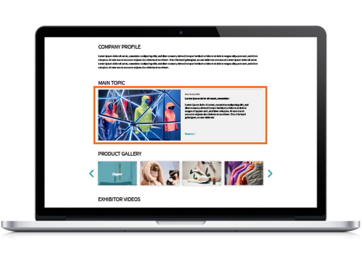 Main topic / Top product with outbound link