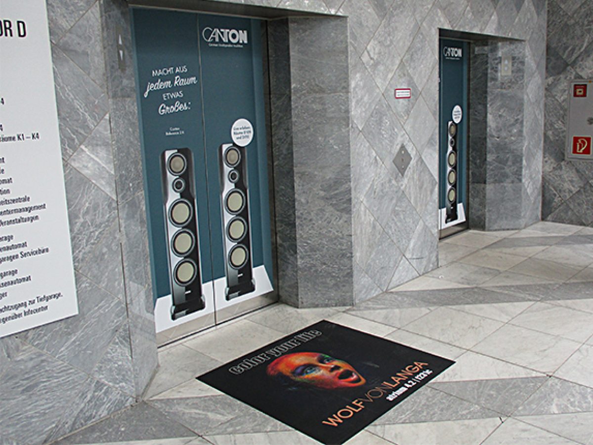 Floor Graphics (in front of elevator)