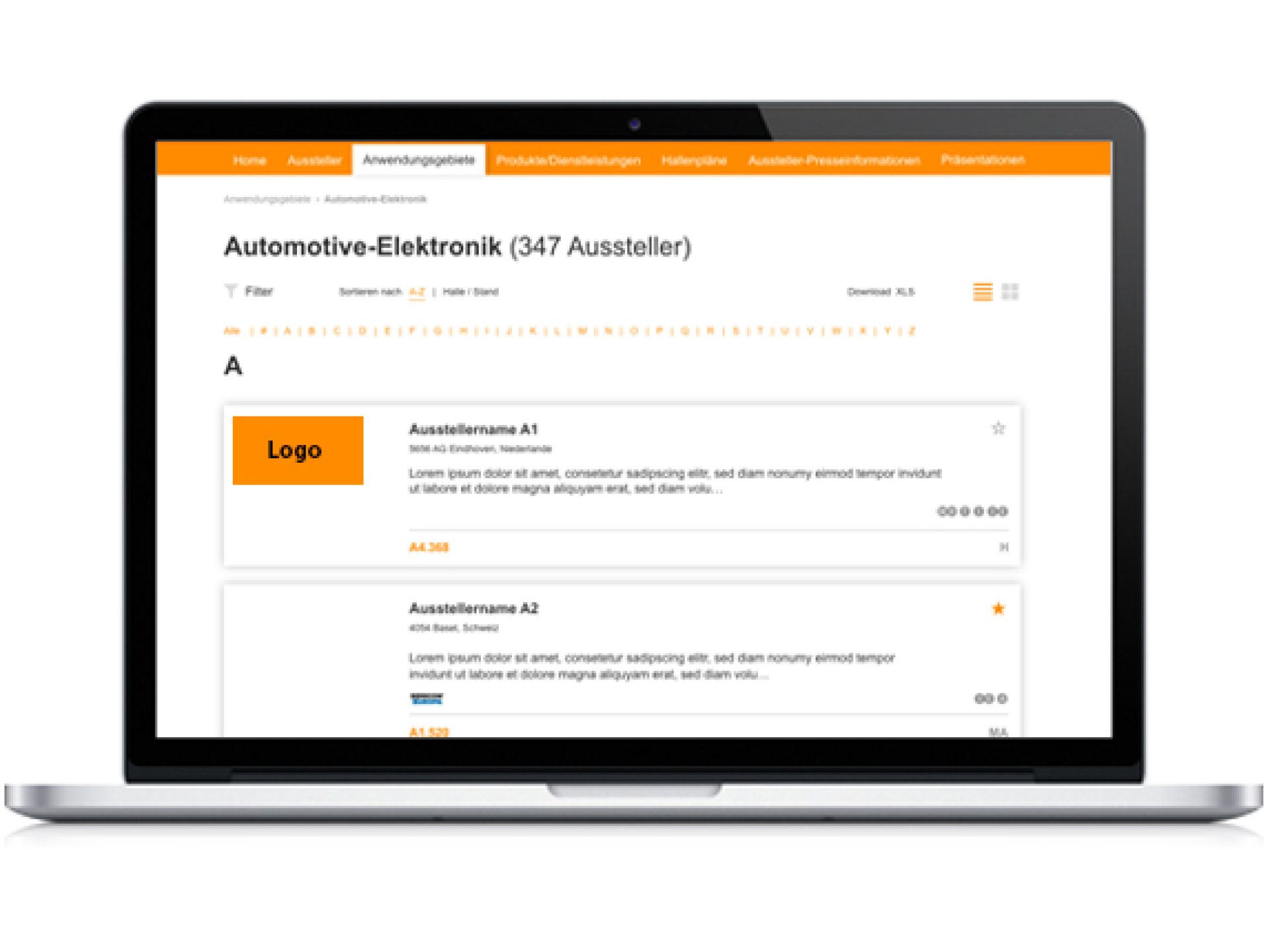 Entries in the application directory