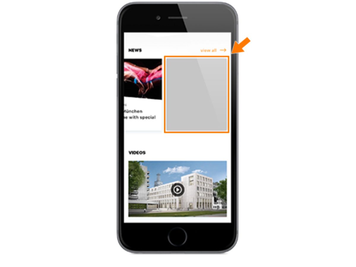 Firmenlogo auf der Startseite