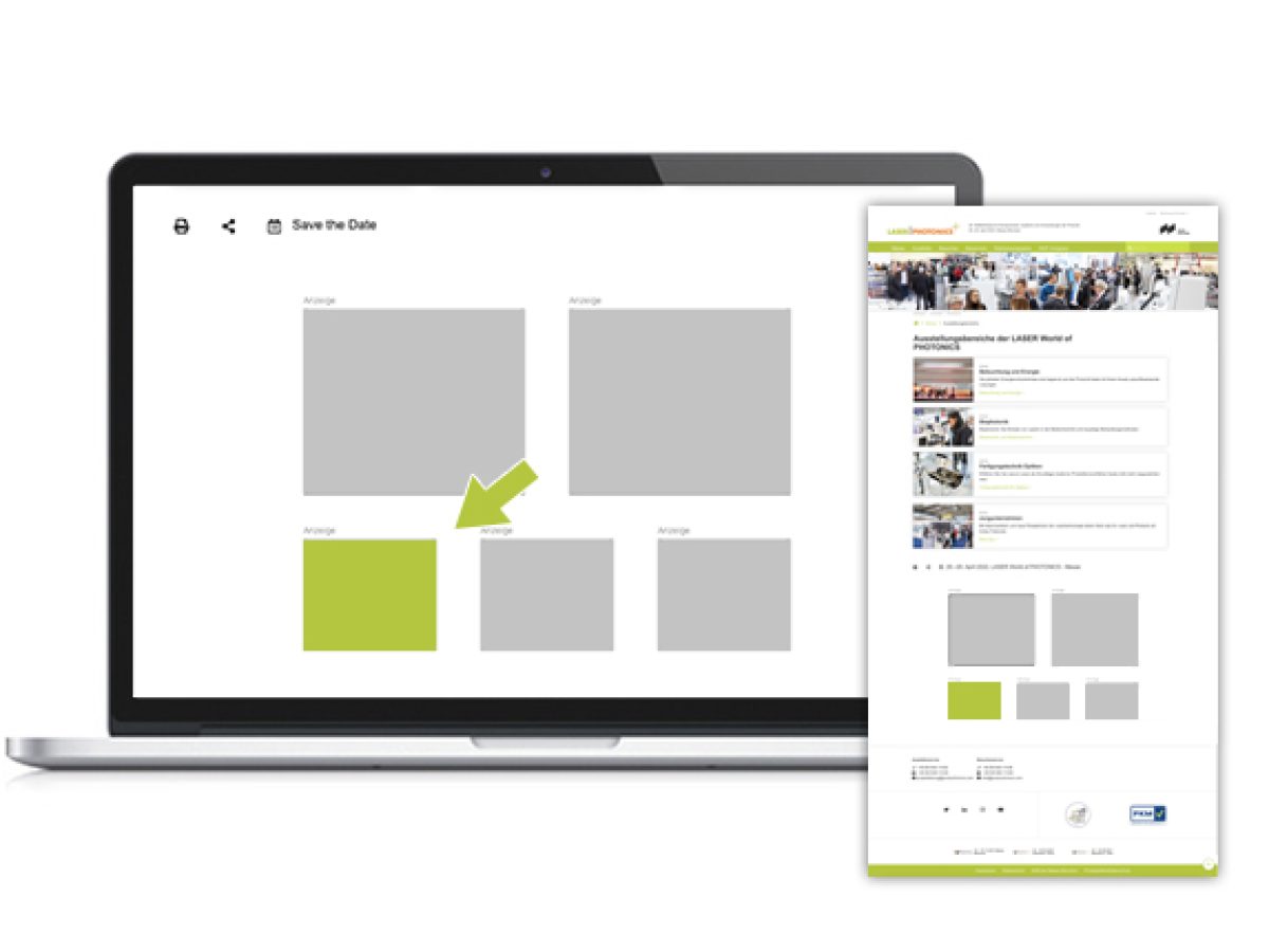 Small Rectangle auf der Webseite
